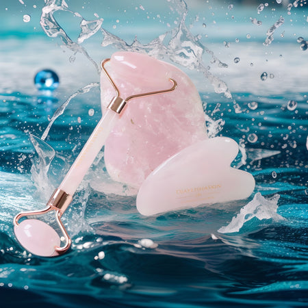 DJAYLISHASKIN :  Roller Visage et Gua Sha en Quartz